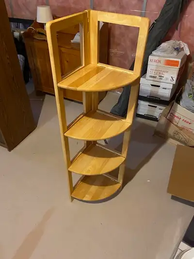 Corner folding wood shelf, View more