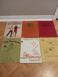 6 vintage dance books/manuals - amazing