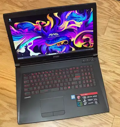 MSI, i7, 32GB RAM, 1TB , 17.3'', GeForce GTX 1050, Win 11, View more