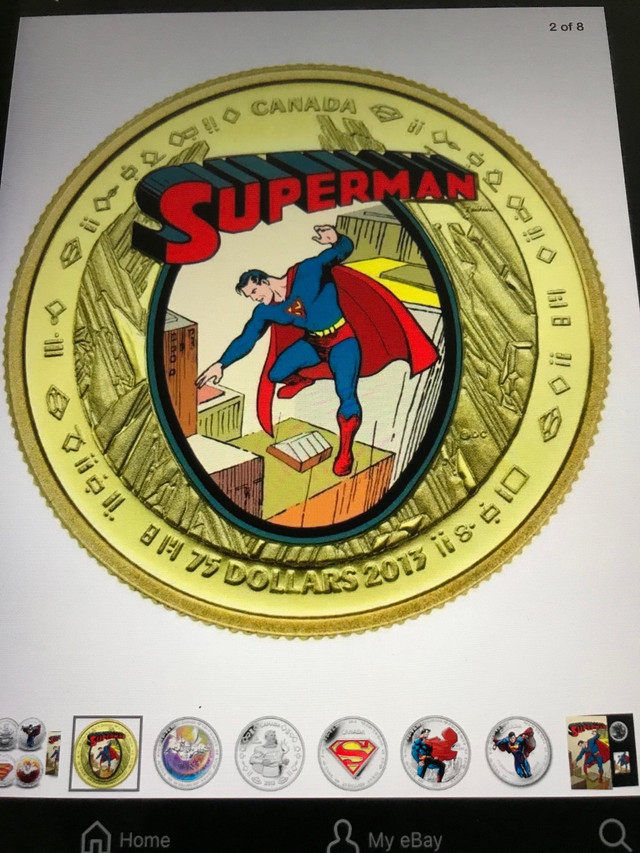2013 COMPLETE  SET SUPERMAN GOLD AND SILVER  in Arts & Collectibles in Miramichi