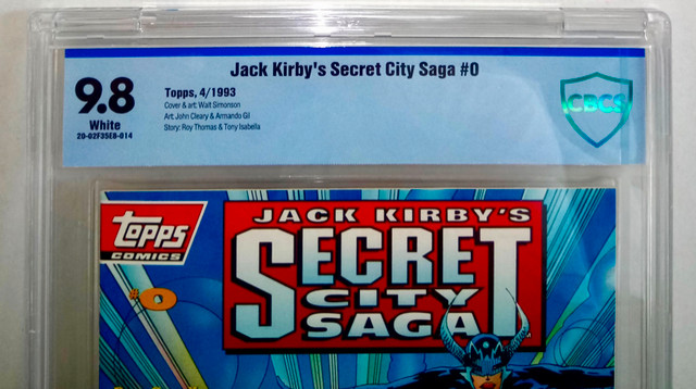 Jack Kirby's Secret City Saga # 0 CBCS 9.8 White Page Topps 1993 dans Bandes dessinées  à Ville de Montréal - Image 3