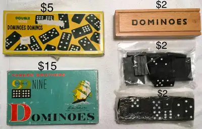Dominos divers ($2, $5 et $15), View more
