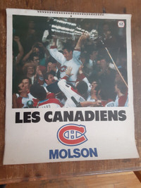 CALENDRIER FORMAT GEANT HOCKEY CANADIENS MONTREAL 1979-80