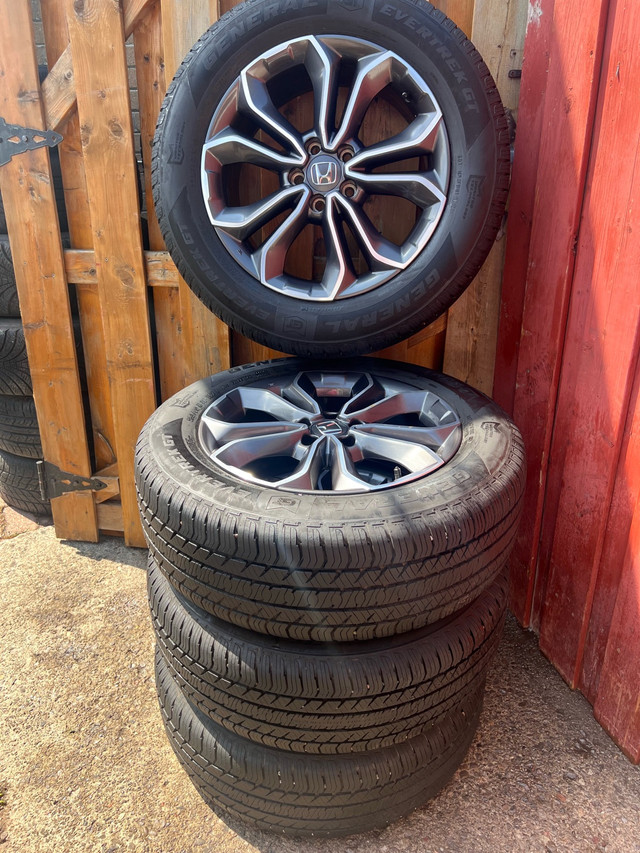 Honda OEM Wheels with General Tires in Tires & Rims in City of Toronto - Image 2