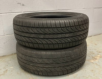 Two 195/60 R15 snow tires