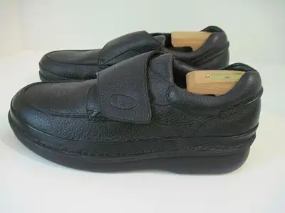 NEW 10 XX-Wide (5E) Slipon Velcro Leather Medicare Diabetic Shoe, View more