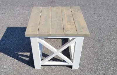 wooden farmhouse table , View more