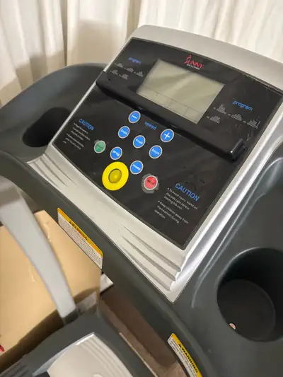 this treadmill is barely used my dad got it a bit ago and he never really use it and the price is se...
