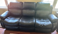Faux Leather Sofa Recliner 3 seater