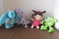 DISNEY MONSTERS MONSTRES INC PELUCHES LOT 4 BOO SULLIVAN MIKE