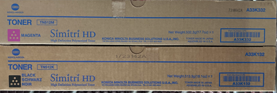 Konica Minolta Toners (8) and Waste Box (1), View more