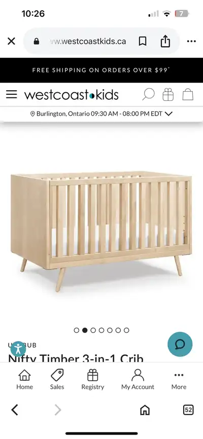 Brand new, sealed in box. Retails for $899 + Nifty 3 drawer dresser available as well. Mid-century s...