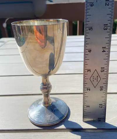 Silver Plated Metal Goblet Chalice, View more