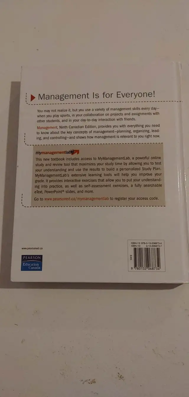 Management textbook in Textbooks in Saskatoon - Image 3
