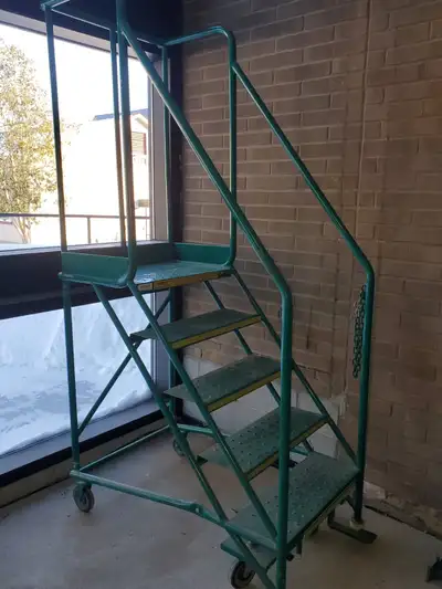 Rolling Stairs with Platform, View more