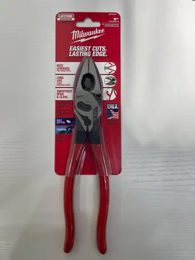 Milwaukee Tool 9"" Lineman's Dipped Grip Pliers w/ Crimper and B, View more