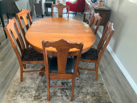 Antique Table and 6 Chairs
