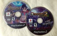 Disgaea 1+2 PS2 game discs