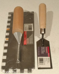 Squared Notched Trowel and Margin Trowel