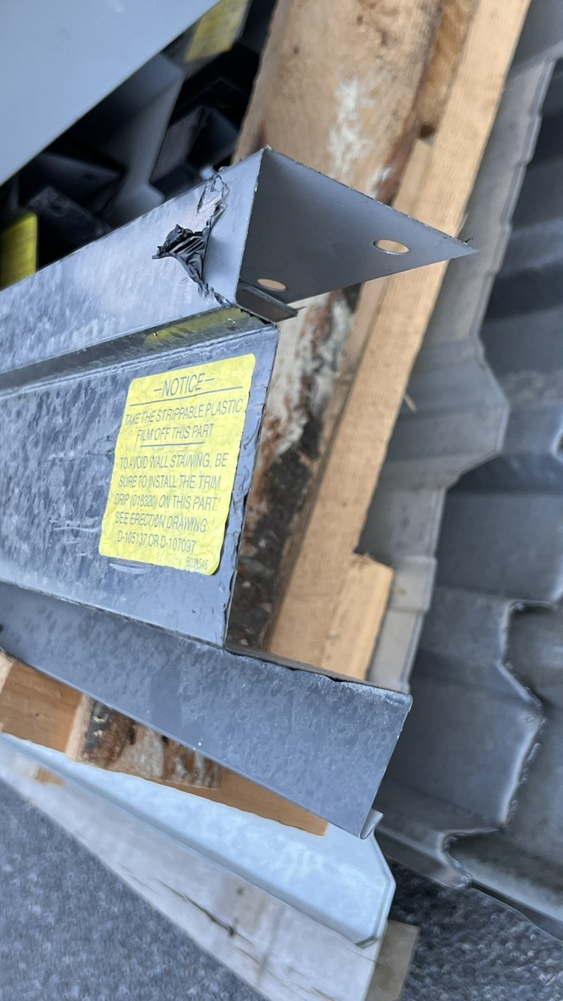 Fascia / moulure de solin bord de toiture en métal plié Toiture