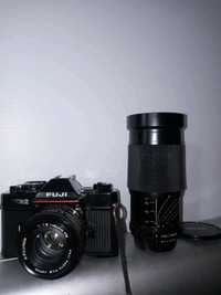 FUJi STX-2 SLR 35mm Film Camera W/50mm F/1.9 & 28-135mm F/3.54.5