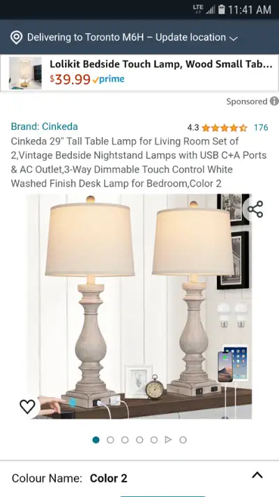 Vintage Table Lamps (Two), View more