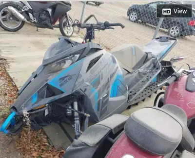 Rail is bent, right hand suspension no good. Left hand atac shocks is still good rear shocks as well...