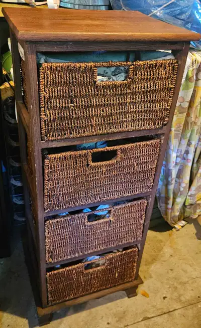 Meuble de rangement à tiroirs en osier, View more