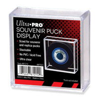Ultra Pro HOCKEY PUCK holders .... SOUVENIR / 2 piece ... $4.00