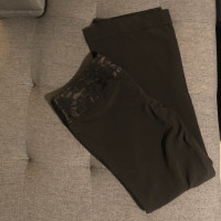 Vanity Lace Detail Black Dress Pants
