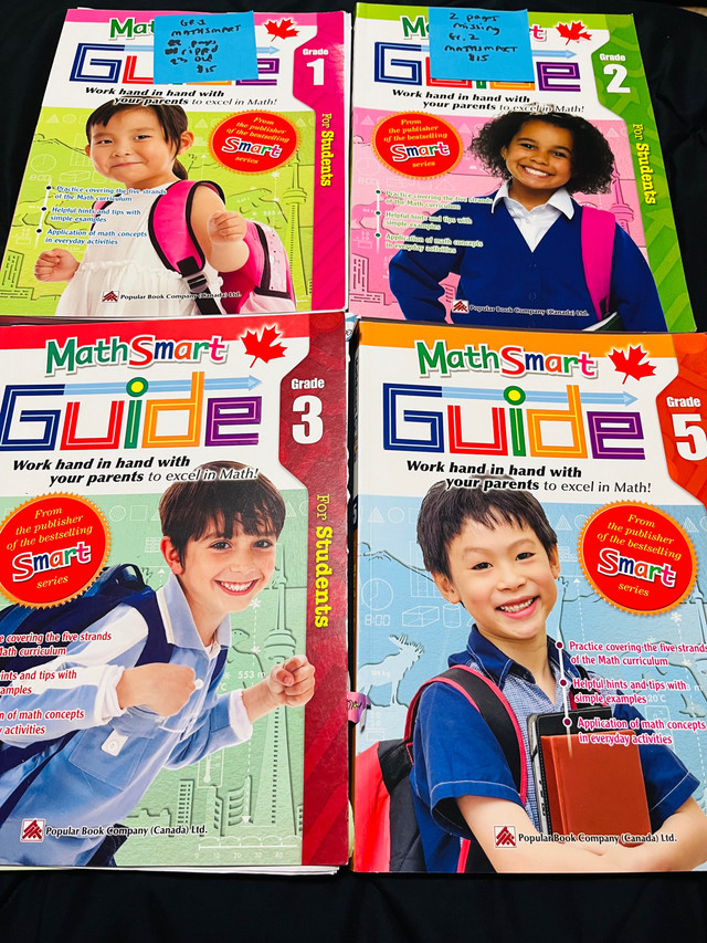 Kindergarten - grade 5 Mathsmart and curriculum books! in Children & Young Adult in Mississauga / Peel Region