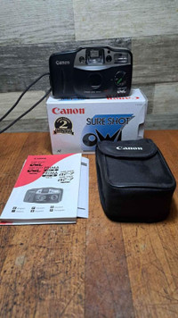 Canon Sure Shot M 35mm Point and Shoot PNS Camera with case