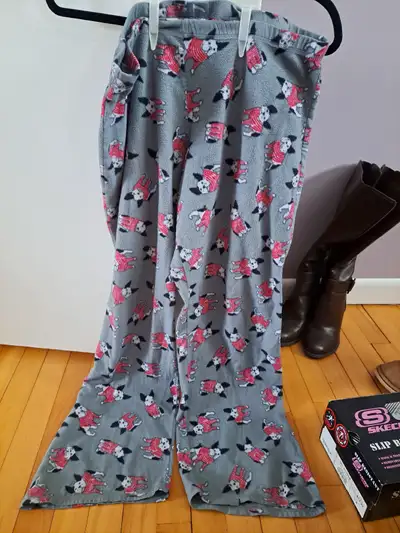 Dog print pajama pants, View more