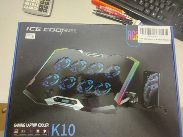ICE COOREL Gaming Laptop Cooling Pad with 8 Cooling Fans in Laptops in City of Toronto