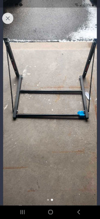 TIRE RACK and WORK BENCH