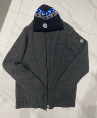 Moncler wool sweater (medium size)  and beanie