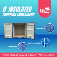 SALE on 8' New Sea can w/ Ceiling Insulation in Victoria! Hurry!