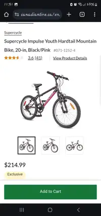 Youth Bike - $75 obo