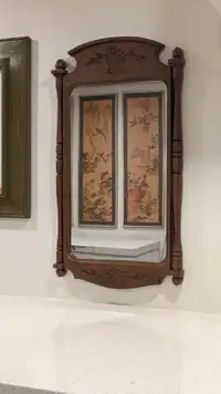 Vintage Brown Syroco Mirror 