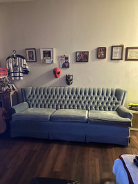 Vintage velvet couch 