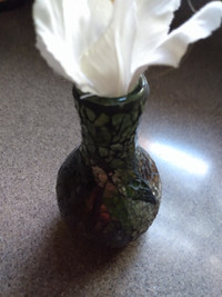 Stained glass vase/ Tommy Bahama vase