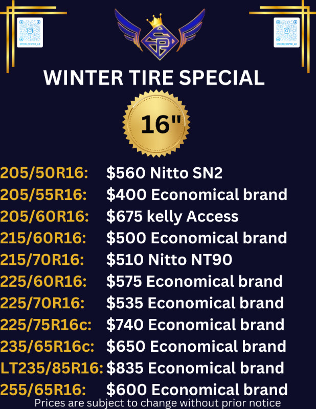 Winter Tire special | Buy now Pay Later @specklesspro 4162620702 in Auto Body Parts in Mississauga / Peel Region - Image 2