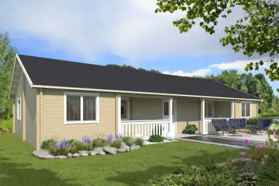 Log Home Kit – Dallas 4 Bed / 2 Bath – Free Shipping, View more