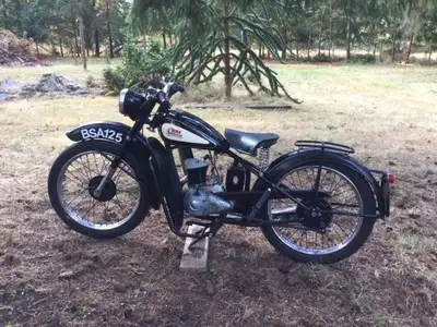 1949 BSA Bantam Deluxe, (125cc) this model was available from 1949 to 1952 in the overseas market, C...
