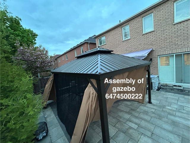 assembly of gazebo in Outdoor Tools & Storage in Barrie - Image 4