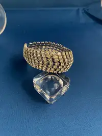 Vintage and Unique - Crystal Cuff Bracelet