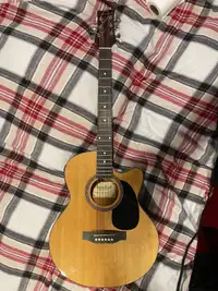 Beaver Creek electro acoustic guitar with case