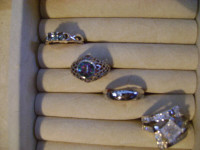 BRAND NEW LADIES SIZE 6 RINGS $25.00 TO $45.00 IN ORILLIA
