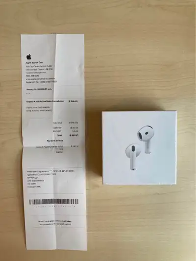 Apple AirPods 4 with noise cancellation, View more