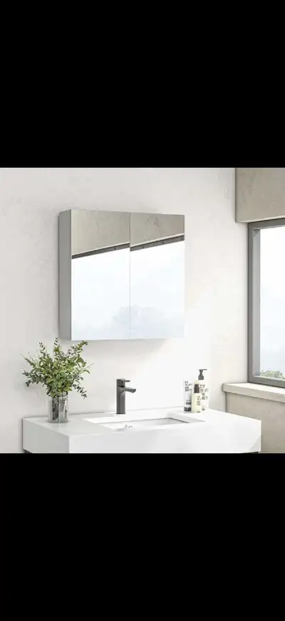 24" x 24" Medicine Cabinet, Wall Mounted Bathroom Mirror Cabinet, View more